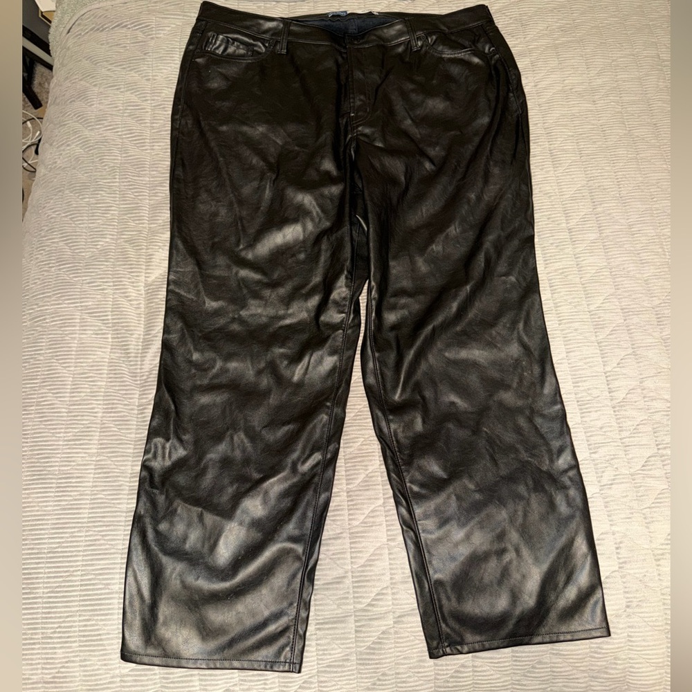 Women’s Black Leather Pants